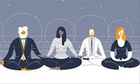 Using mindful techniques reducing stress and promoting positive psychological outcomes